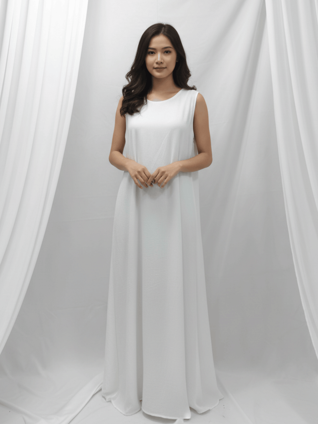 ZW 379 Lina White Inner Dress | Lightweight Inner Slip