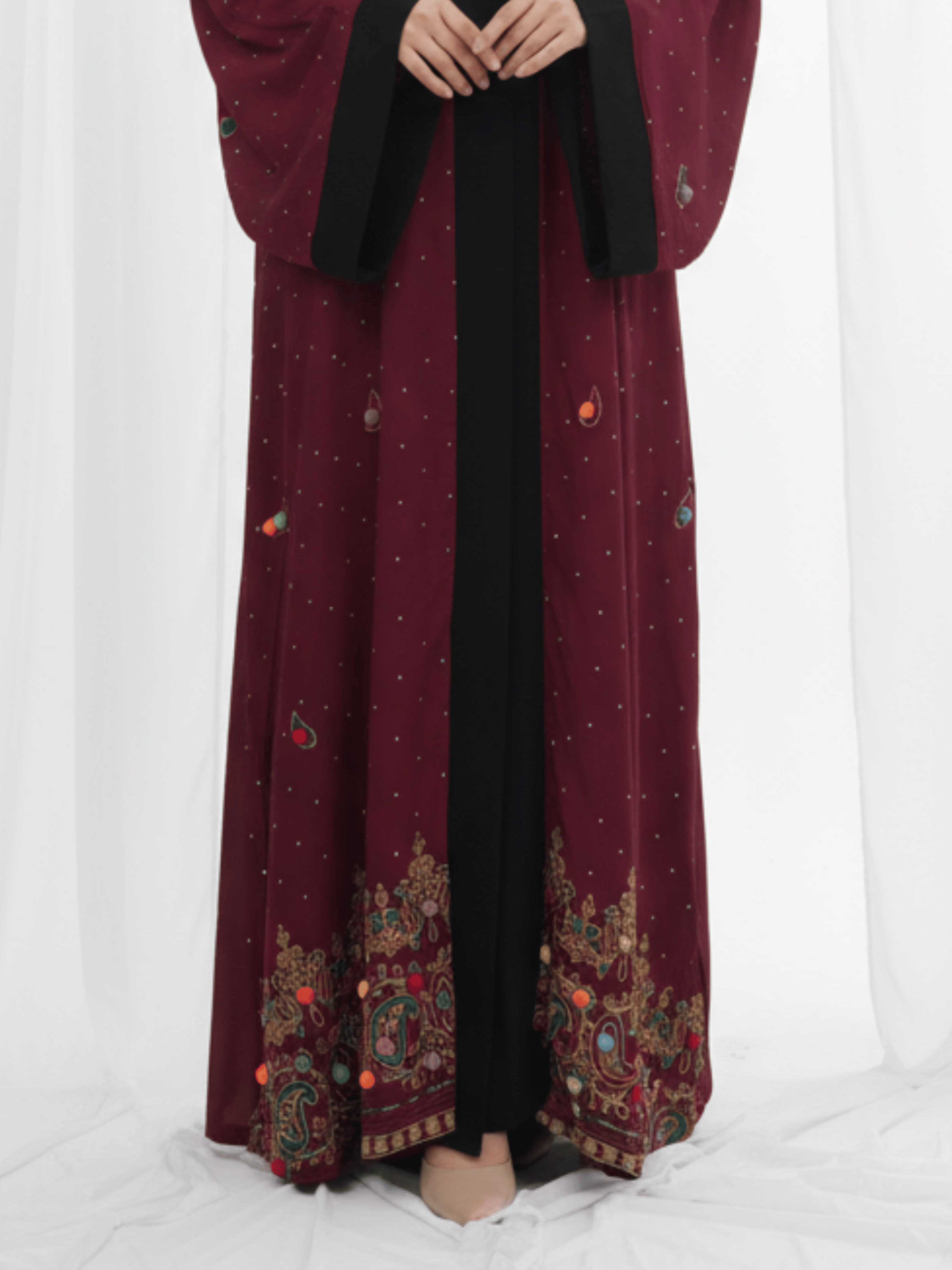 ZW 391 Darra Maroon Outfit | Modern Cotton Daraa with Embroidery