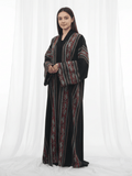 ZW 395 Black & Red Embroidered Darra Outfit | Elegant Patterned Daraa for Women