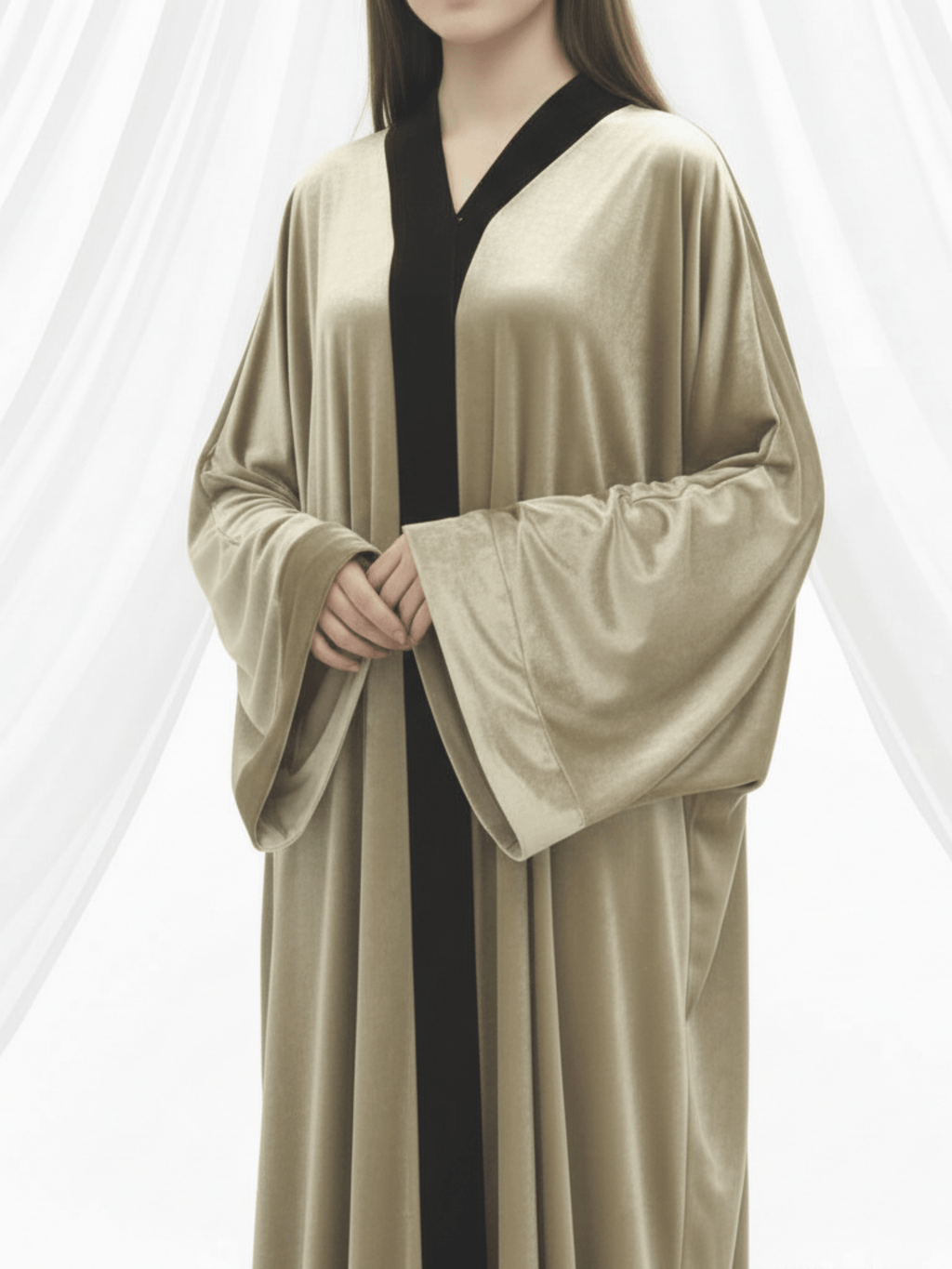 ZW 398 Gold Velvet Darra Outfit | Luxurious Soft Velvet Daraa for Women