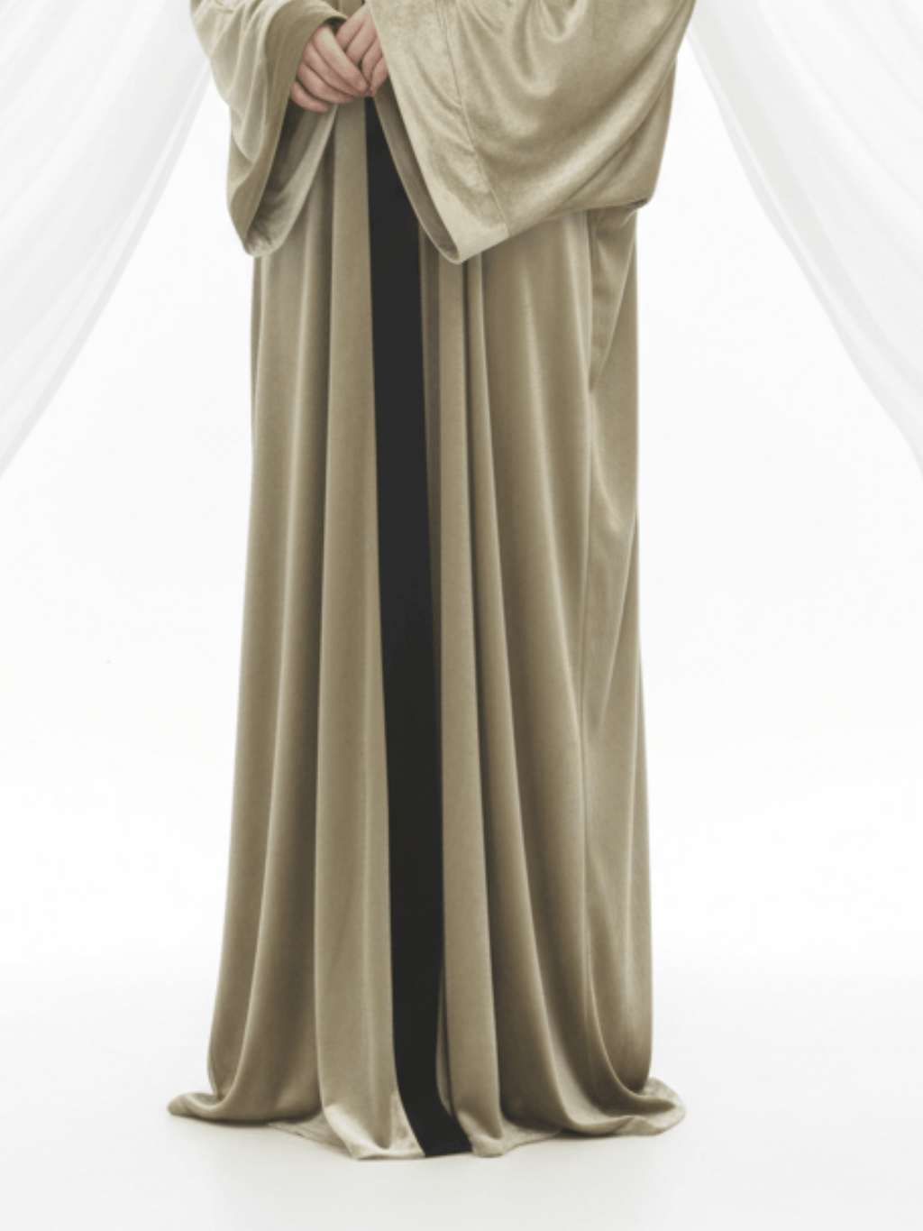 ZW 398 Gold Velvet Darra Outfit | Luxurious Soft Velvet Daraa for Women