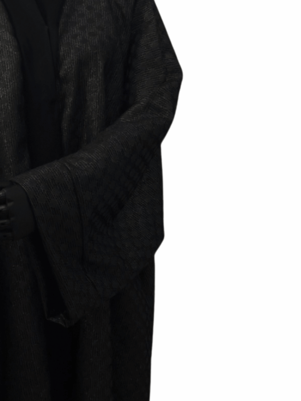 ZW 399 Black Textured Darra Outfit | Elegant Jacquard Pattern Daraa for Women